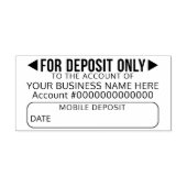 Mobiel voor alleen aanbetaling Basic Kantoor Busin Zelfinktende Stempel (Design)