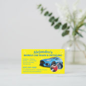 Mobiel wasprogramma voor auto's en details - Dring Visitekaartje (Staand voorkant)