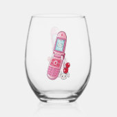 Mobiel Wijnglas Zonder Voet (Voorkant)