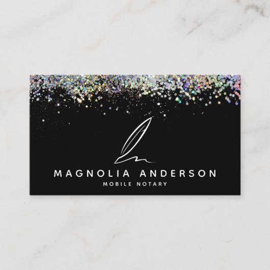 Mobiel zwartwitkwartfilter visitekaartje (Voorkant)