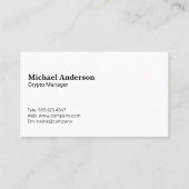 Mobiele Apps Logo | Crypto-valuta Visitekaartje (Achterkant)