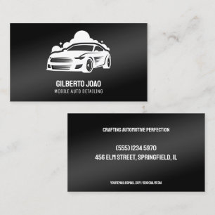 Mobiele auto Detailer Visitekaartje