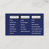 Mobiele Auto Detailing Car Wash QR Visitekaartje (Achterkant)