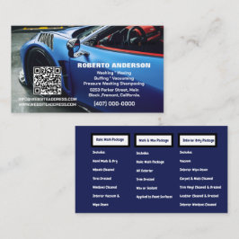 Mobiele Auto Detailing Car Wash QR Visitekaartje