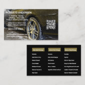 Mobiele Auto Detailing Car Wash QR Visitekaartje (Voorkant / Achterkant)