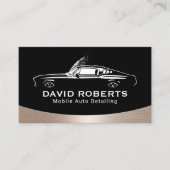 Mobiele Auto Detailing Spier Auto Wassen Automobie Visitekaartje (Voorkant)