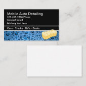 Mobiele Auto Detailing Water Drops Visitekaartjes (Voorkant / Achterkant)