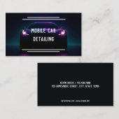 Mobiele auto details visitekaartje (Voorkant / Achterkant)