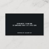 Mobiele auto details visitekaartje (Achterkant)