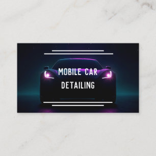 Mobiele auto details visitekaartje