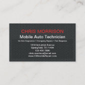 Mobiele Auto Mechanic Auto Reparatie Services Visitekaartje (Achterkant)