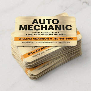 MOBIELE AUTO MONTEUR REPARATIE SERVICE VISITEKAARTJE