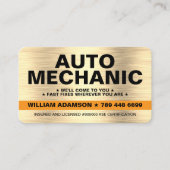 MOBIELE AUTO MONTEUR REPARATIE SERVICE VISITEKAARTJE (Voorkant)