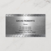 Mobiele Auto Reparatie Moderne Metaal Automobielau Visitekaartje (Achterkant)