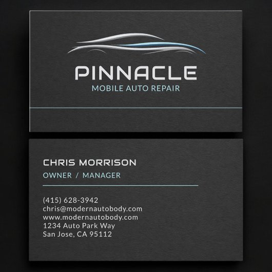 Mobiele Auto Reparatie Professional Visitekaartje