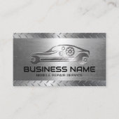 Mobiele Auto Reparatie Service Metalen Auto Visitekaartje (Voorkant)