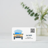 Mobiele Auto Wassen Custom QR Visitekaartje (Staand voorkant)