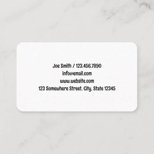 Mobiele Auto Wassen Custom QR Visitekaartje (Achterkant)