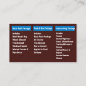 Mobiele Auto Wassen Detailing Druk Wassen Busin Visitekaartje (Achterkant)