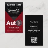 Mobiele Auto Wassen Detailing Druk Wassen QR code Visitekaartje (Voorkant / Achterkant)