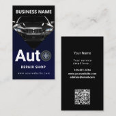 Mobiele Auto Wassen Detailing Druk Wassen QR code Visitekaartje (Voorkant / Achterkant)