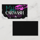 Mobiele auto wassen voertuig details visitekaartje (Voorkant / Achterkant)