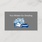 Mobiele Autodetailing Eenvoudige Visitekaartjes (Voorkant)