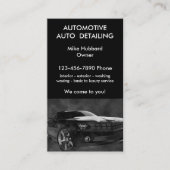 Mobiele Autodetailing Service Visitekaartje (Voorkant)