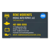 Mobiele automatische autoreparatiemechanisme Sjabl Magnetisch Visitekaartje (Voorkant)