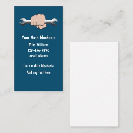 Mobiele automatische mechanische verticale Visitek Visitekaartje (Voorkant / Achterkant)