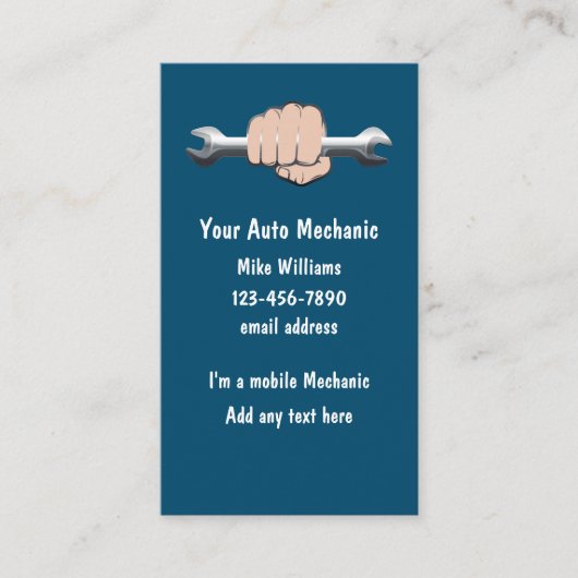 Mobiele automatische mechanische verticale Visitek Visitekaartje (Voorkant)