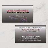 Mobiele automatische wasmachine, reiniging en gede visitekaartje (Voorkant / Achterkant)