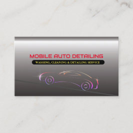 Mobiele automatische wasmachine, reiniging en gede visitekaartje