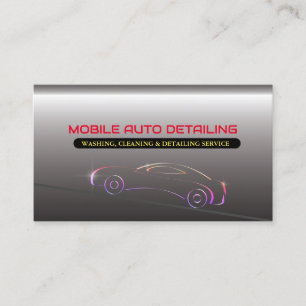Mobiele automatische wasmachine, reiniging en gede visitekaartje