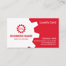 Mobiele Automechanic Loyalty Card
