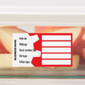Mobiele Automechanic Olie Vervangingsherinnering Labels (Aangebracht)