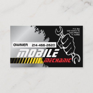 Mobiele Automechanieker Autoreparatie Bewerkbaar Visitekaartje