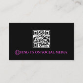 Mobiele Autowas Autodetailing QR Code Visitekaartje (Achterkant)