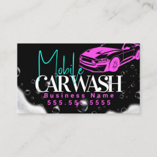 Mobiele Autowas Autodetailing QR Code Visitekaartje