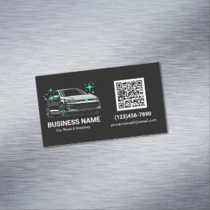 Mobiele Autowas & Detailhandel Custom Magnetisch Visitekaartje
