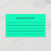 Mobiele autowas & detailing Aangepaste afspraak Visitekaartje (Achterkant)