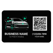 Mobiele autowas & detailing aangepaste QR-code Magneet (Horizontaal)