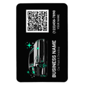 Mobiele autowas & detailing aangepaste QR-code Magneet (Verticaal)