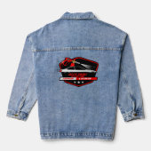 Mobiele autowas-detailservice aanpassen denim jacket (Achterkant)