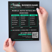Mobiele Autowas & Detailservice op Maat Flyer (Hand)