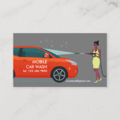 Mobiele autowas visitekaartje (Voorkant)