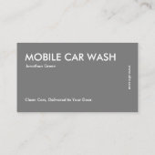 Mobiele Autowasbeurt Visitekaartje (Achterkant)