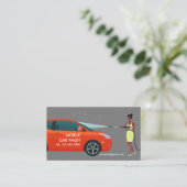 Mobiele Autowasbeurt Visitekaartje (Staand voorkant)