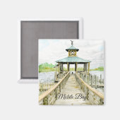 Mobiele Bay Dock Waterverf magneet (Voorkant / Achterkant)