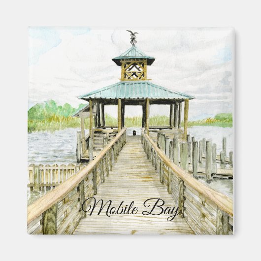 Mobiele Bay Dock Waterverf magneet (Voorkant)